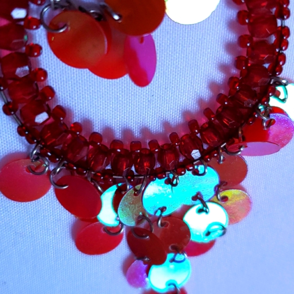 Dangle round earrings - Picture 4 of 5